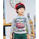 现货韩国进口童装正品代购男童儿童2014秋装卡通汽车长袖T恤