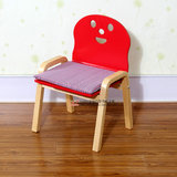 儿童椅板凳坐垫幼儿园系带加厚小椅垫凳子垫katoji笑脸椅坐垫定制