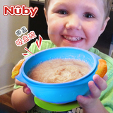 美国nuby吸盘碗2014新品宝宝婴儿吸盘碗训练碗努比吸盘碗带吸盘