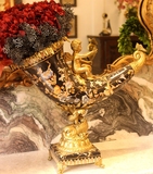 欧式美式新古典陶配铜出品花瓶MKMJ摆件饰品家居软装别墅大宅饰品