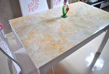 pvc不透明餐桌垫大理石桌布防水水晶板彩色软玻璃印花茶几垫桌垫