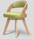 ei简约时尚餐厅椅子实木折叠拆洗培训会议电脑创意设计椅子
