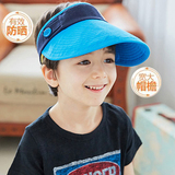 韩国kk树儿童帽子男童空顶帽2-4-8岁防晒遮阳帽小孩太阳帽夏款