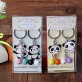 四川旅游纪念品熊猫钥匙扣盒装情侣款钥匙链成都特色小礼品手信