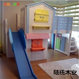 梯多功能箱体儿童高低床双层梯柜床实木子母床上下铺带书桌抽屉滑