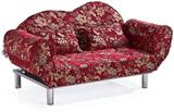 宜家多功能沙发床贵妃椅欧式 布艺1.2米双人 折叠可拆洗特价包邮