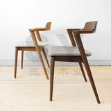 纯实木餐椅 客厅餐桌椅组合椅子北欧宜家餐椅日式外贸牛头椅子