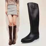 2015新款韩版日系高筒雨鞋女式时尚雨鞋雨靴女秋冬雨靴女高筒水鞋