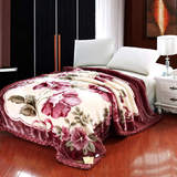 上海凤凰拉舍尔毛毯正品老品牌超柔双层加厚单人双人冬用双面盖毯