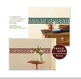 中国风复古元素 卧室客厅餐厅卫生间墙贴 贴画 中式花纹 腰线包邮