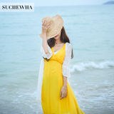 韩版网红同款蕾丝开衫外搭海边度假必备沙滩防晒衣外套中长款