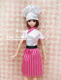 芭比、珍妮、可儿娃娃服装-可爱厨师衣服 娃娃职业服装