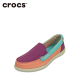 crocs卡洛驰专柜正品代购 女士沃尔卢帆布便鞋舒适休闲女鞋14391