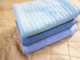外贸原单 百分百针织纯棉盖毯 竹纤维沙发盖毯 两面可用