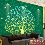 西诺墙纸大型壁画 客厅卧室床头沙发背景墙现代简约壁纸 菩提树
