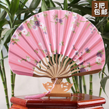 扇子批发女式折扇中国风日式绢扇  古典折叠小刀扇和风工艺礼品扇