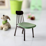 zakka树脂工艺品摆件创意家居装饰铁艺迷你小椅子凳子花园摆件