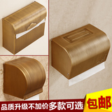 全铜仿古欧式纸巾盒 纸巾架 卷纸盒 厕所卫生间卷纸器 卫浴用品