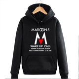魔力红乐队Maroon5 Adam Levine 摇滚圆领连帽套头卫衣 男女加绒