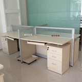 上海4人屏风办公桌职员卡座工位办公桌销售话务桌隔断组合工作位