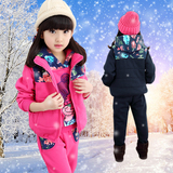 童装女童冬装2016新款儿童卫衣三件套加厚加绒女大童运动秋冬套装