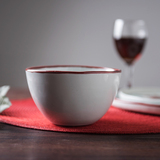 IJARL 简约日式陶瓷米饭碗 菜碗汤碗面碗套装 创意餐具 红丝绒