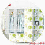 简易布衣柜树脂塑料储物整理收纳柜折叠组装双人柜子布艺韩式