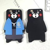 熊本熊手机壳iphone6硅胶套6plus熊本保护壳6s卡通套日本kumamon