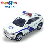 玩具反斗城 彩珀宝马X6 警车 四开门合金声光回力儿童小汽车玩具