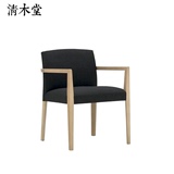 2015新款餐椅 清木堂 实木现代简约布艺软包大师设计餐椅餐厅椅子