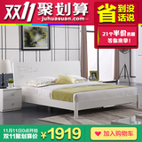 双虎家私 板式成套家具1.5/1.8米双人床烤漆卧室家具套装组合B6