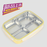 韩国进口 304不锈钢保温饭盒便当盒学生分格饭盒保鲜餐盒卡通可爱