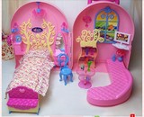 新款梦幻芭比娃娃甜甜屋套装大礼盒拉杆旅行箱娃娃家具过家家玩具
