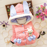 女童棉衣棉袄儿童装女宝宝0-1-2-3岁婴儿衣服冬装加厚外套外出服