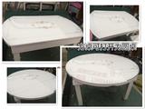 F成都红运家具 1.3mx0.8m可伸缩圆形烤漆实木餐桌