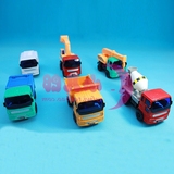 惯性车工程车套装组合儿童玩具小汽车过家家惯性回力车迷你玩具车