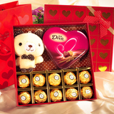 顺丰包邮费列罗巧克力礼盒装德芙创意diy情人节生日礼物送女友