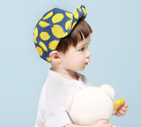 现货韩国happyprince正品儿童帽子男女宝宝鸭舌帽柠檬款夏款帽子