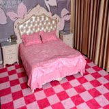 拼接地毯客厅卧室方块绒面泡沫地垫加厚满铺榻榻米纯色长毛绒家用