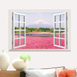 植物花卉田园窗户墙贴客厅创意墙贴画墙壁卧室床头温馨装饰墙贴纸