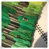 【绿色系】渐变色套线 25号刺绣十字绣 欧式日式青木和子刺绣线