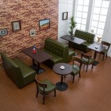 咖啡厅沙发 奶茶店 靠墙卡座 西餐厅茶餐厅简约北欧沙发桌椅组合