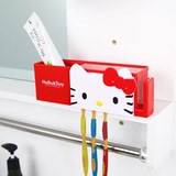 韩式创意卡通强力吸盘式牙膏牙刷架置物架 可爱浴室吸壁式牙具架