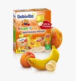 荷兰直邮凑拍 代购 Bebivita贝唯他 宝宝 香蕉苹果桃子果泥吸吸乐