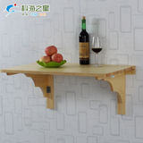 实木挂墙桌子折叠壁挂桌墙上电脑桌简易餐桌墙壁桌书桌厨房连壁桌