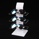 高档亚克力三层  展示架  眼镜 墨镜 太阳镜 展架 包邮 架子