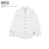 [NPC] NIC IS COMING...x DKS 猫头鹰图案 男朋友白衬衫 长袖衬衫