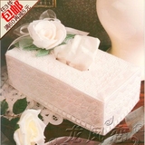 立体绣3D十字绣最新款客厅纸巾盒抽纸盒印花钻石图画玫瑰花