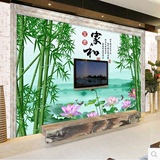 大型壁画 电视客厅沙发背景墙壁纸 无缝墙纸无纺布 家和富贵 竹子