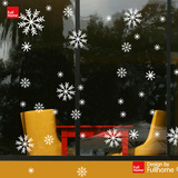 圣诞新年节日橱窗玻璃窗贴画snow窗帖阳台玻璃门新款唯美雪花墙贴